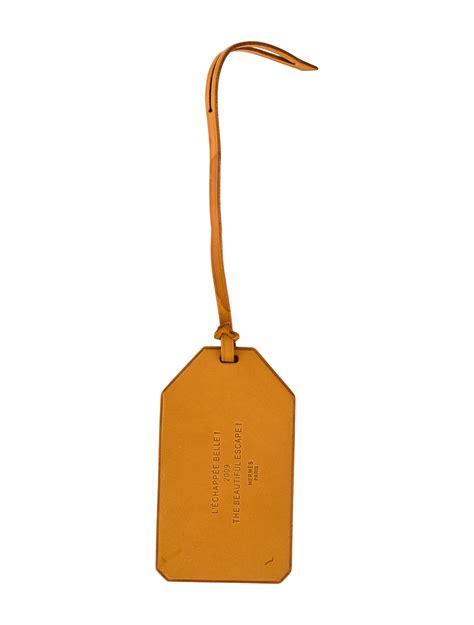 hermes luggage tag